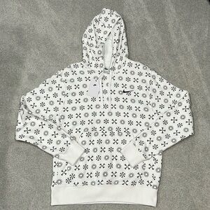 Nike White Fleece Hoodie